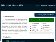 Tablet Screenshot of ganodermaincolombia.com